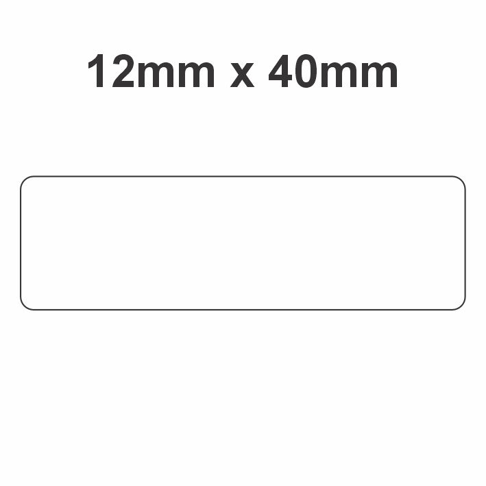 12mm x 40mm Rectangle  